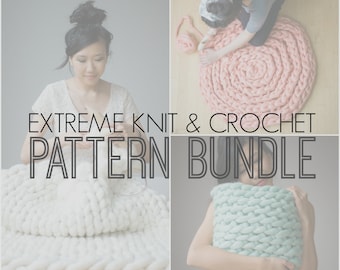 Extreme Knit & Crochet PATTERN BUNDLE