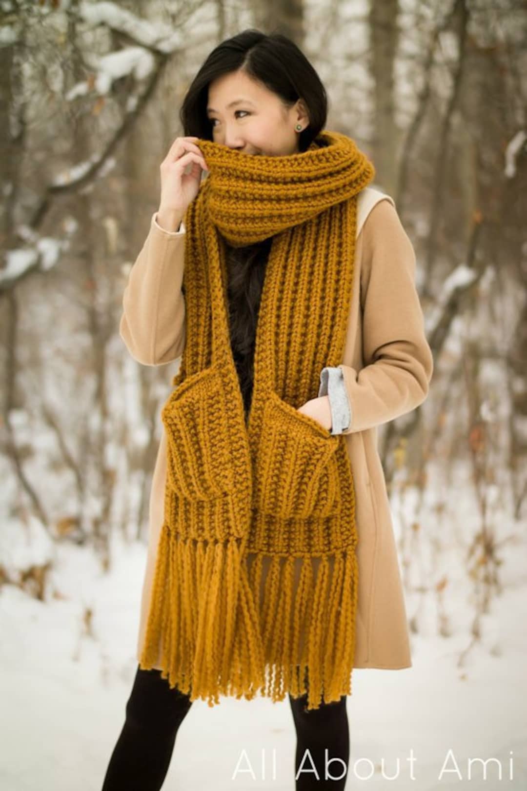 Michigan Scarf Pattern Arbor Scarf Knit Pattern - Etsy