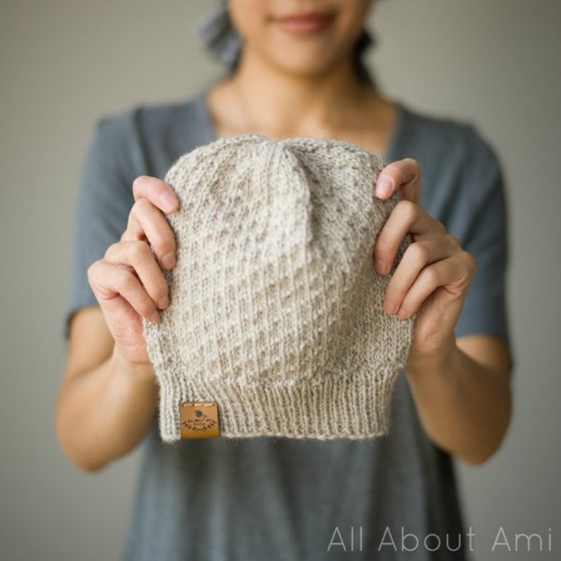 The Dotty Beanie & Duo-Color Dotty Beanie Knit Patterns image 1