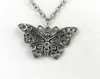 Butterfly Pendant Chain Necklace