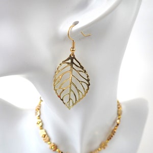 Gold Leaf Earrings