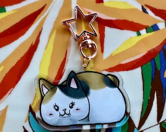 FFXIV Fat Cat Minion Keychain Charm Accessory