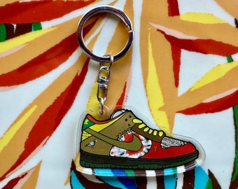 Dunk SB Low What the Dunk Sneaker Keychain Charm Accessory