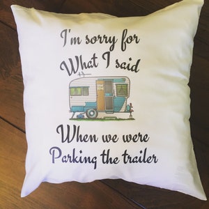 Funny camping pillow!