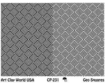 Low Relief Texture - Geo Squares