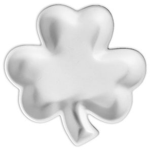 May include: White foam shamrock shape, perfect for crafting and painting.