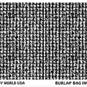 May include: Black and white burlap bag texture with the text "Burlap Bag Inverse" and "Art Clay World USA" at the bottom.