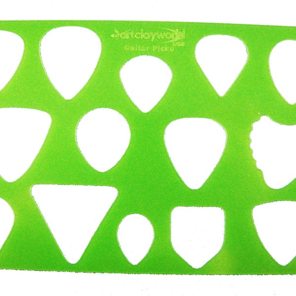 flexiShape Guitar Picks Template