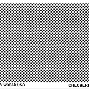 Peut inclure: Motif de damier noir et blanc. Le texte "ART CLAY WORLD USA" et "CHECKERBOARD" se trouve en bas de l'image.