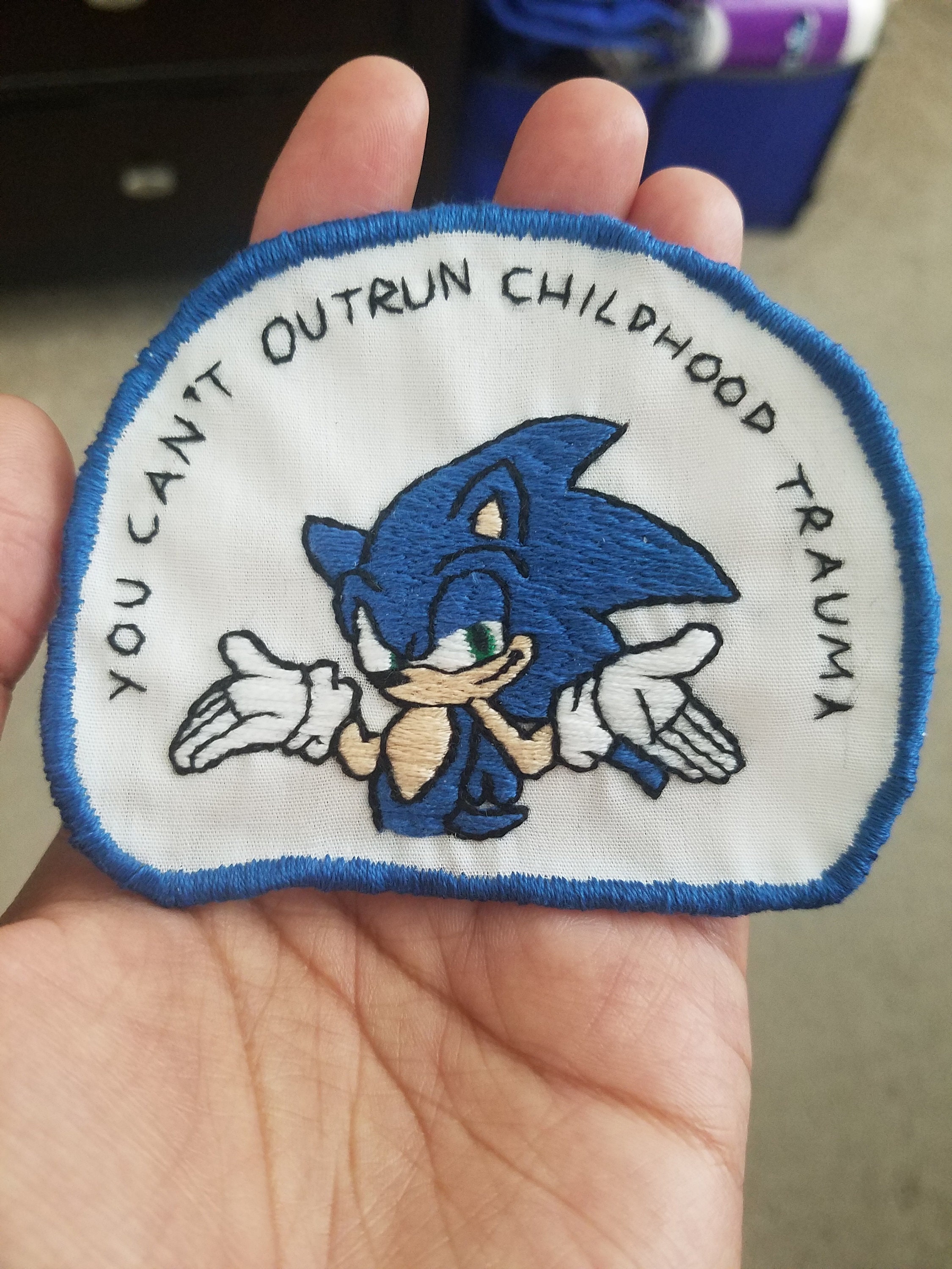CUSTOM Hand Embroidered Meme Patch Made to Order Commission Etsy