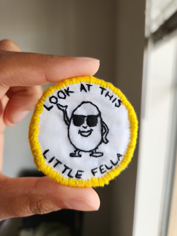 Meme Iron-on Patches,  Funny, Egg Fella, Cold Ones Big Chungus Only  A Spoonful Meme Embroidered Patch 