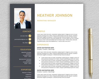 Creative Resume Template / CV Template + Cover Letter | Modern Resume | Professional Resume Template | Lebenslauf Vorlage | Professional CV