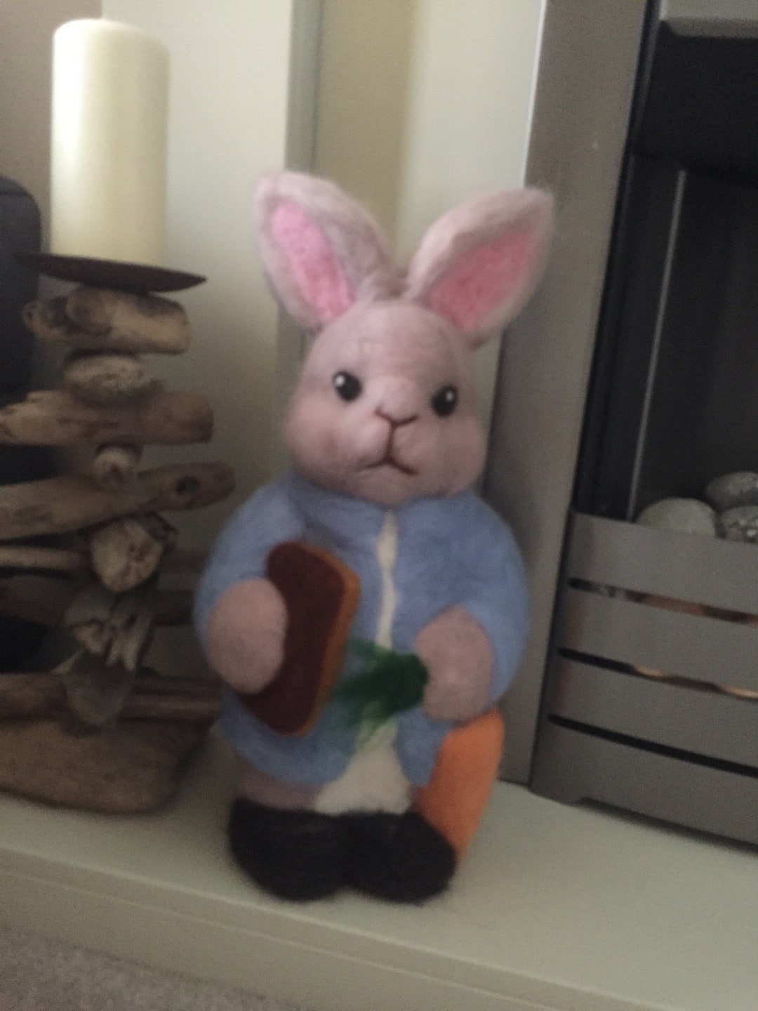 Needle Felted Peter Rabbit - Etsy UK