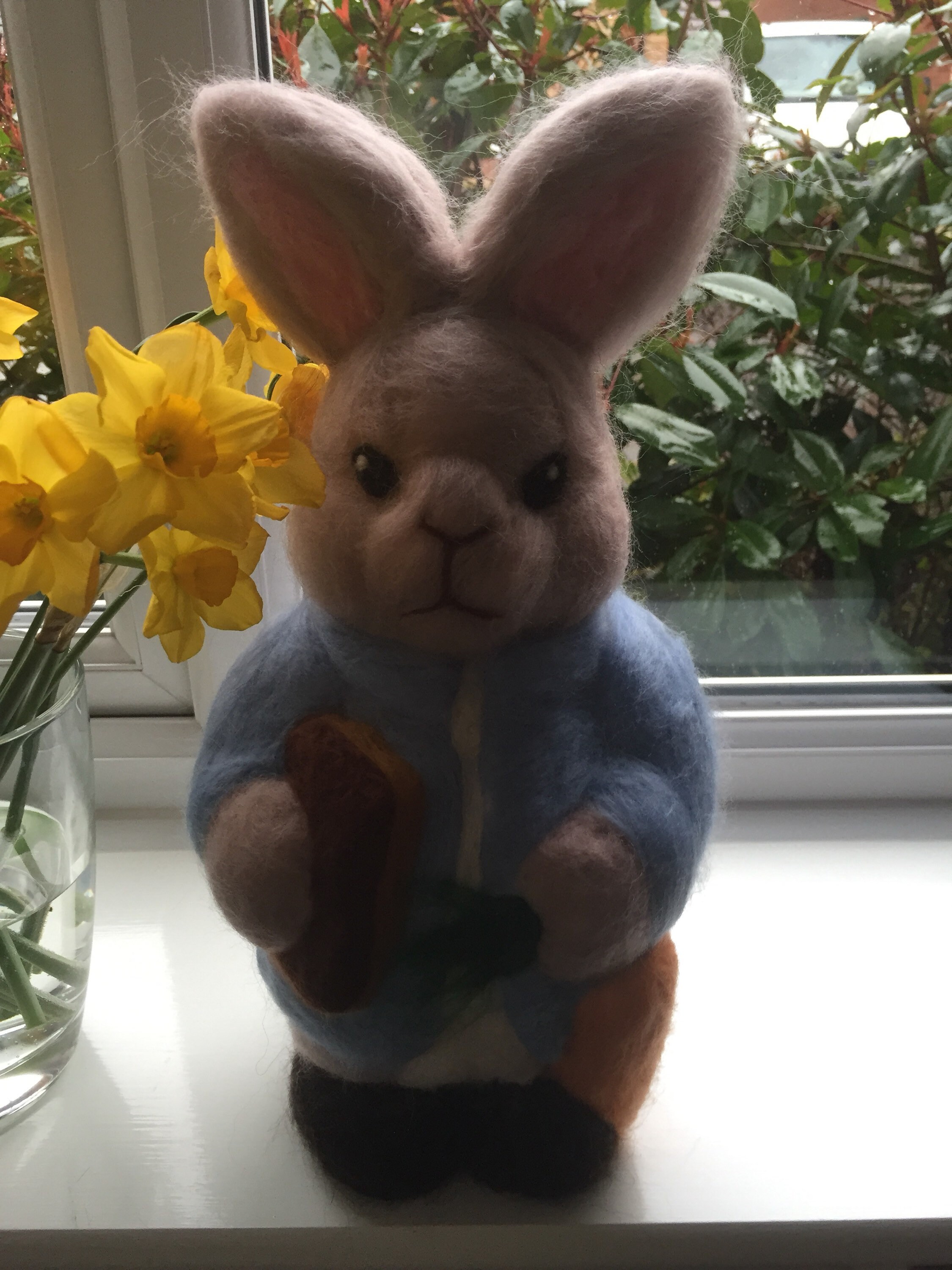 Needle Felted Peter Rabbit - Etsy UK