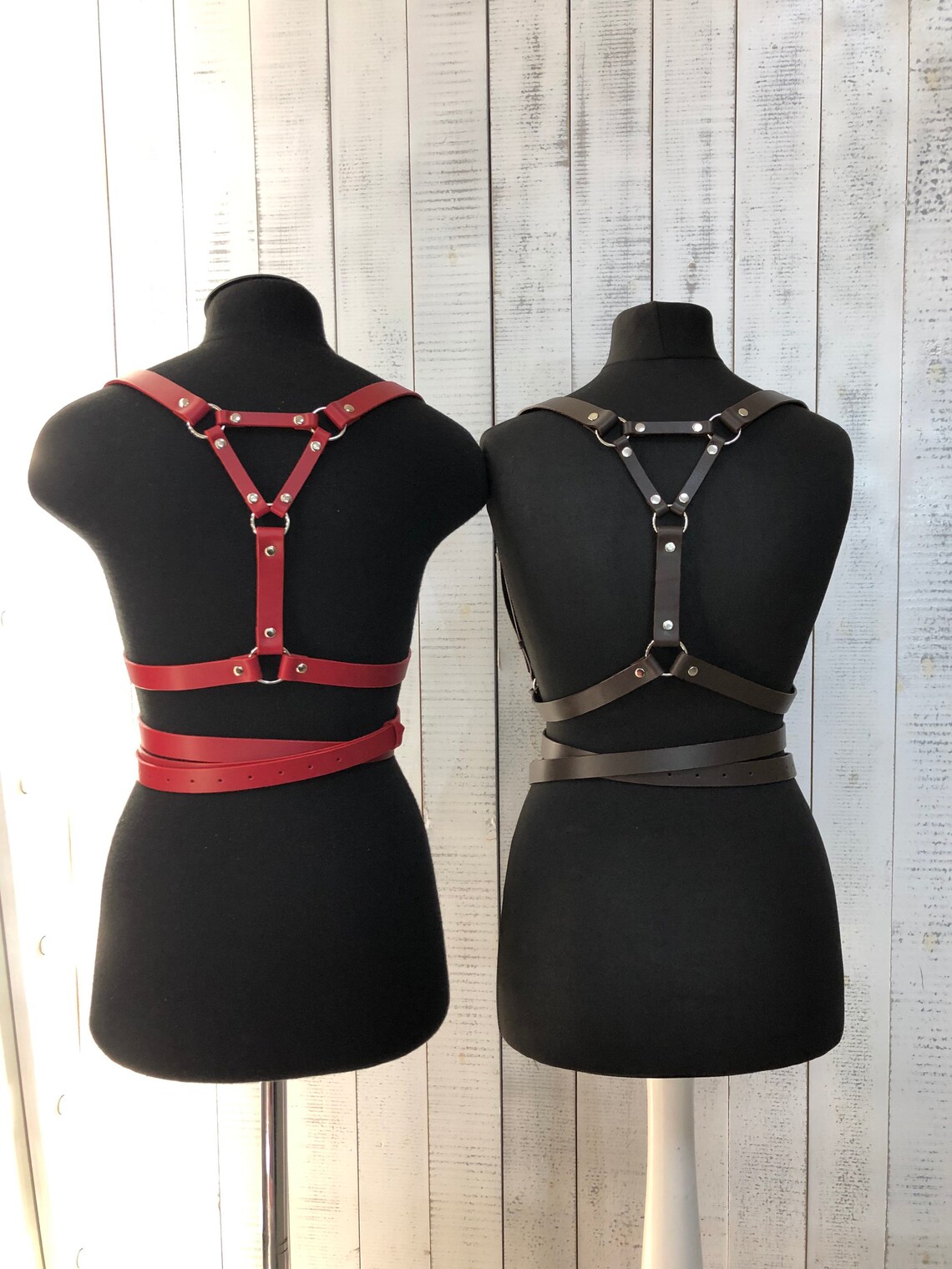 Leather harness for women leather harness leather straps Etsy