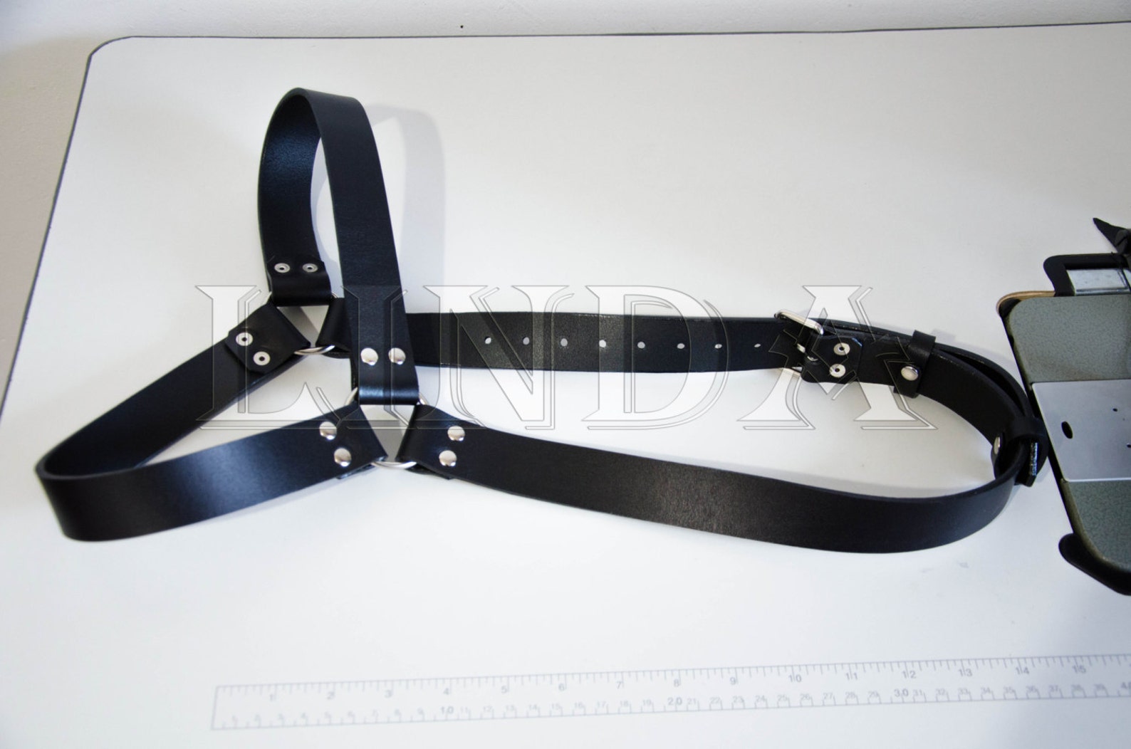 Mens Leather Harness Black Men Leather Harness Mens Etsy