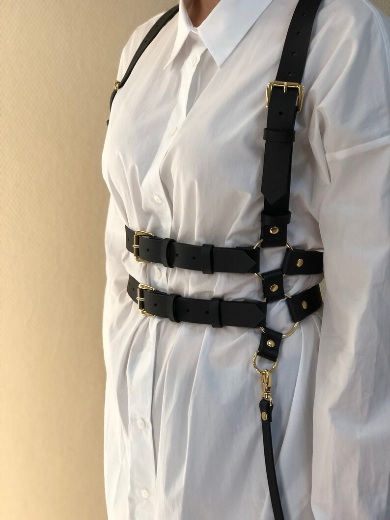 Harness Leather Harness Leather body belt harness women Etsy
