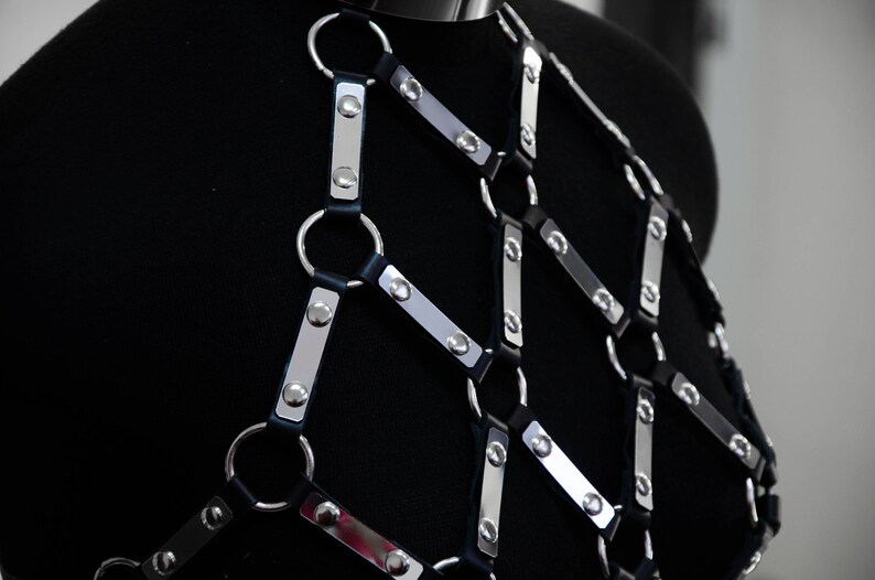 Mirror harness leather harness leather straps at body Etsy