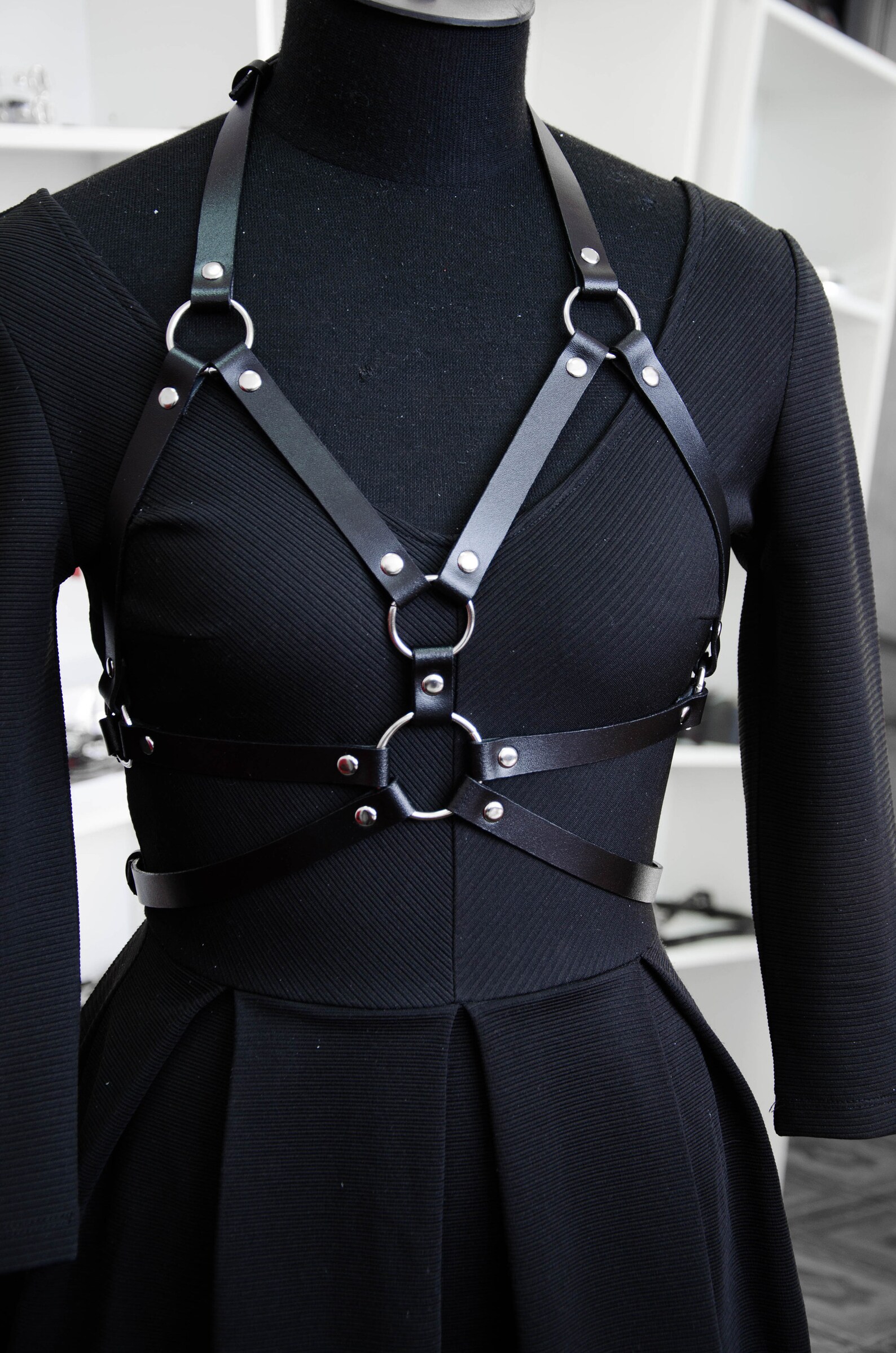 Leather harness for women leather harness leather straps Etsy