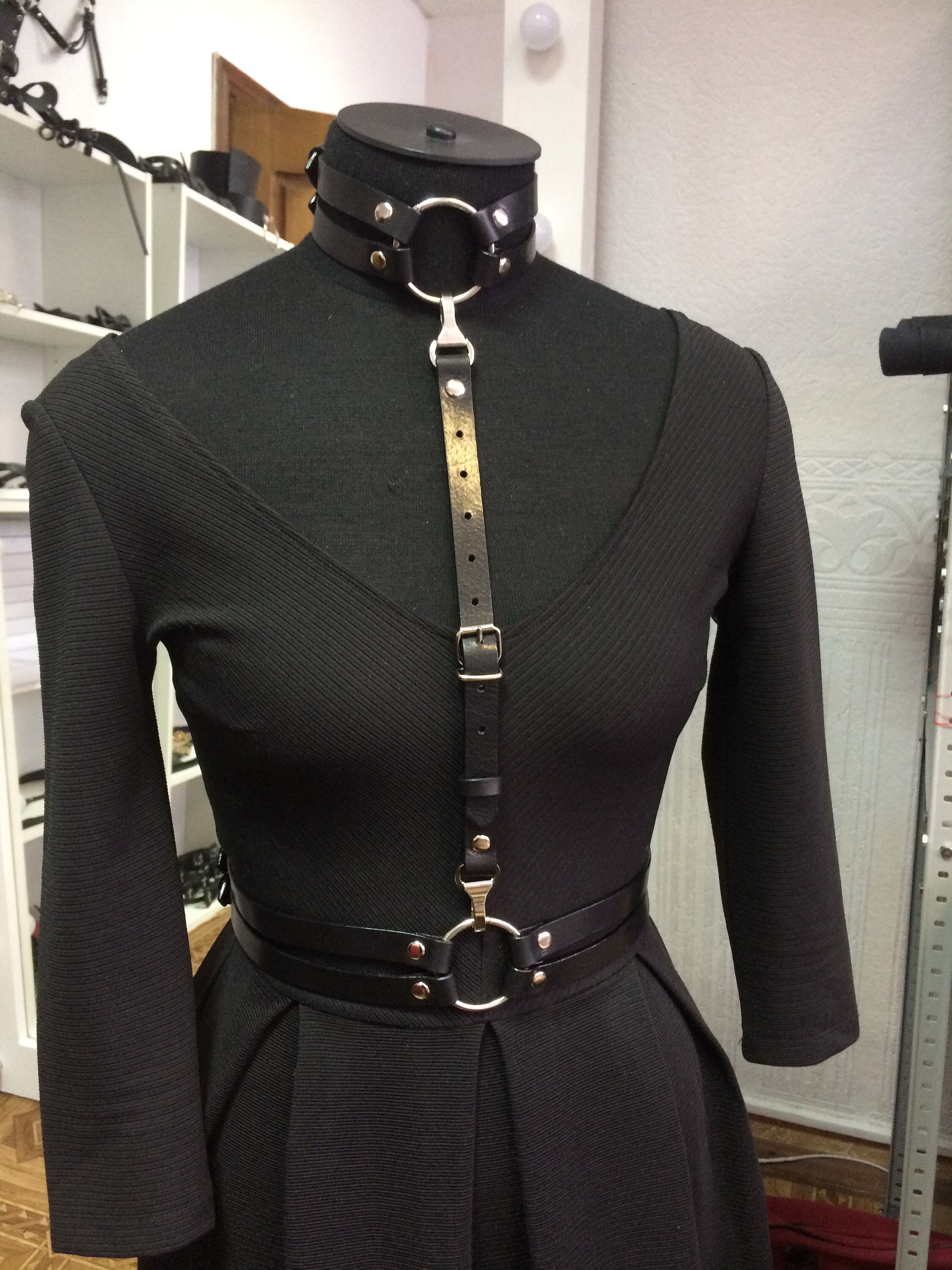 Harness Leather Harness Leather Body Belt Harness Women Etsy