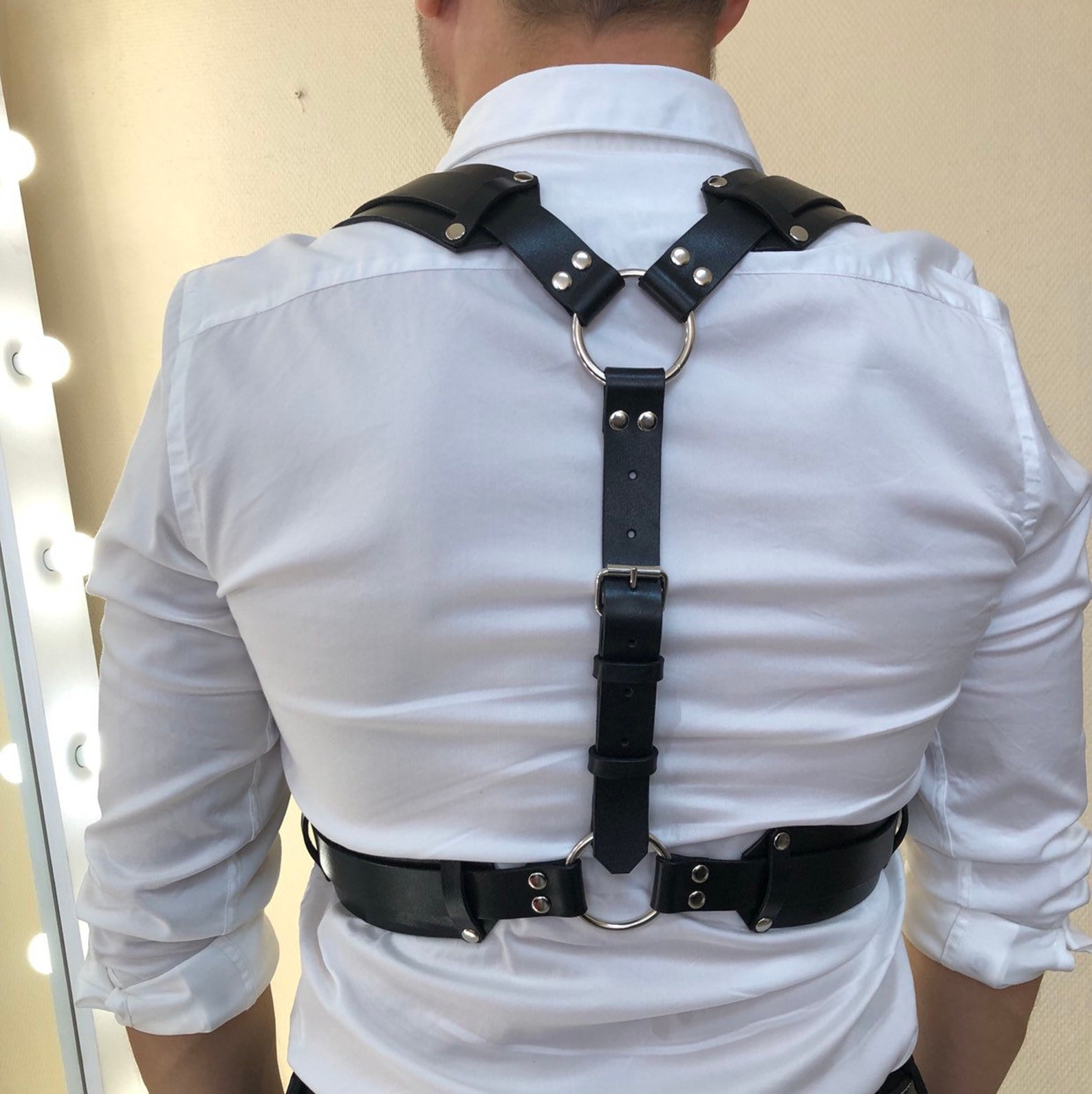 Harness leather for men mens leather harness leather Etsy