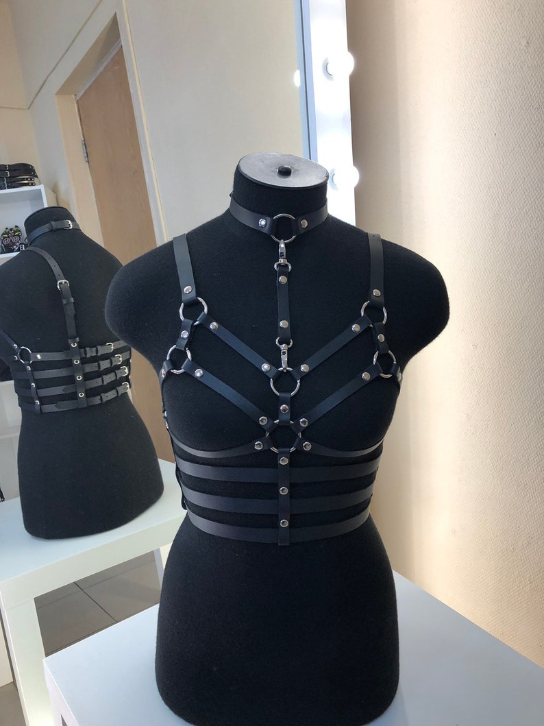 Harness Leather Harness Leather Body Belt Harness Women Etsy