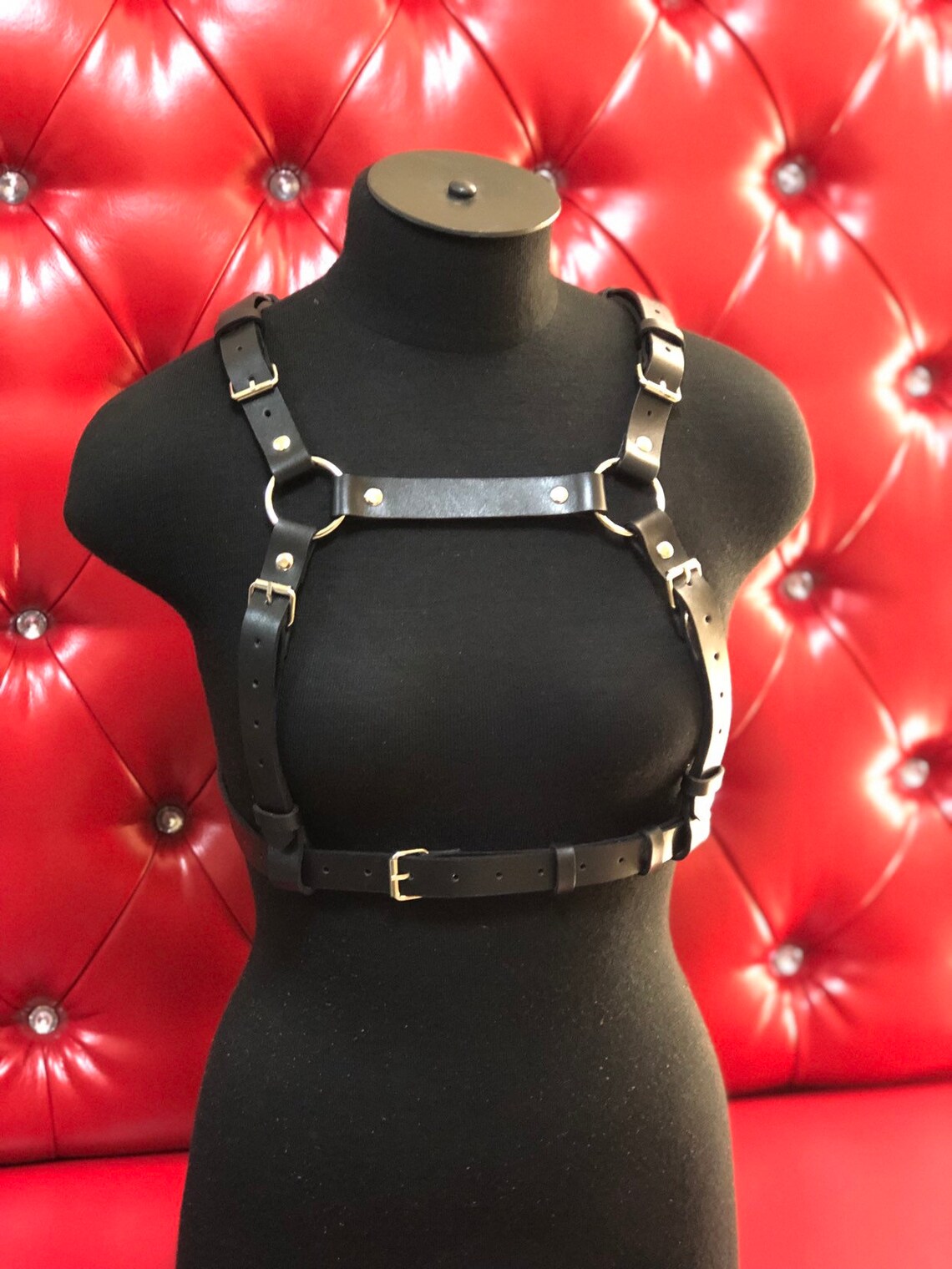 Women's harness leather Women Leather Harness Leather Etsy