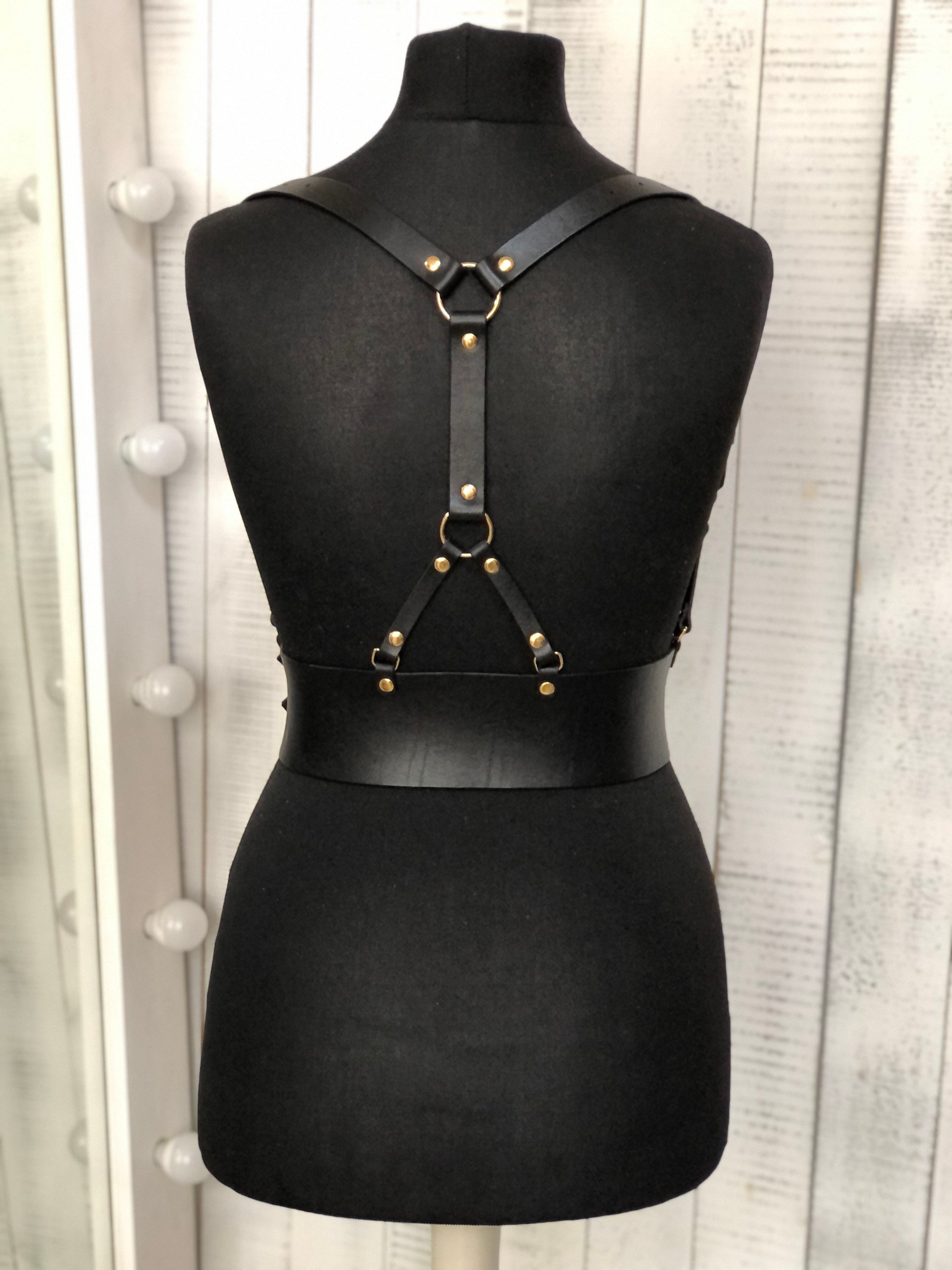 Leather Harness for Women Leather Harness Leather Straps Etsy