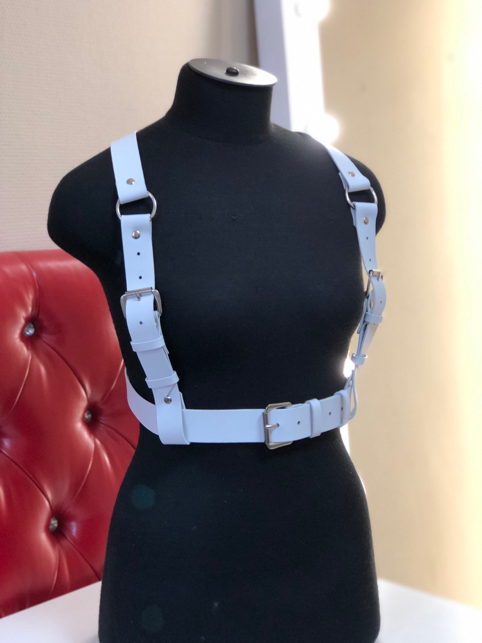 Arnés de cuero para mujeres / arnés de cuero / correas de Etsy