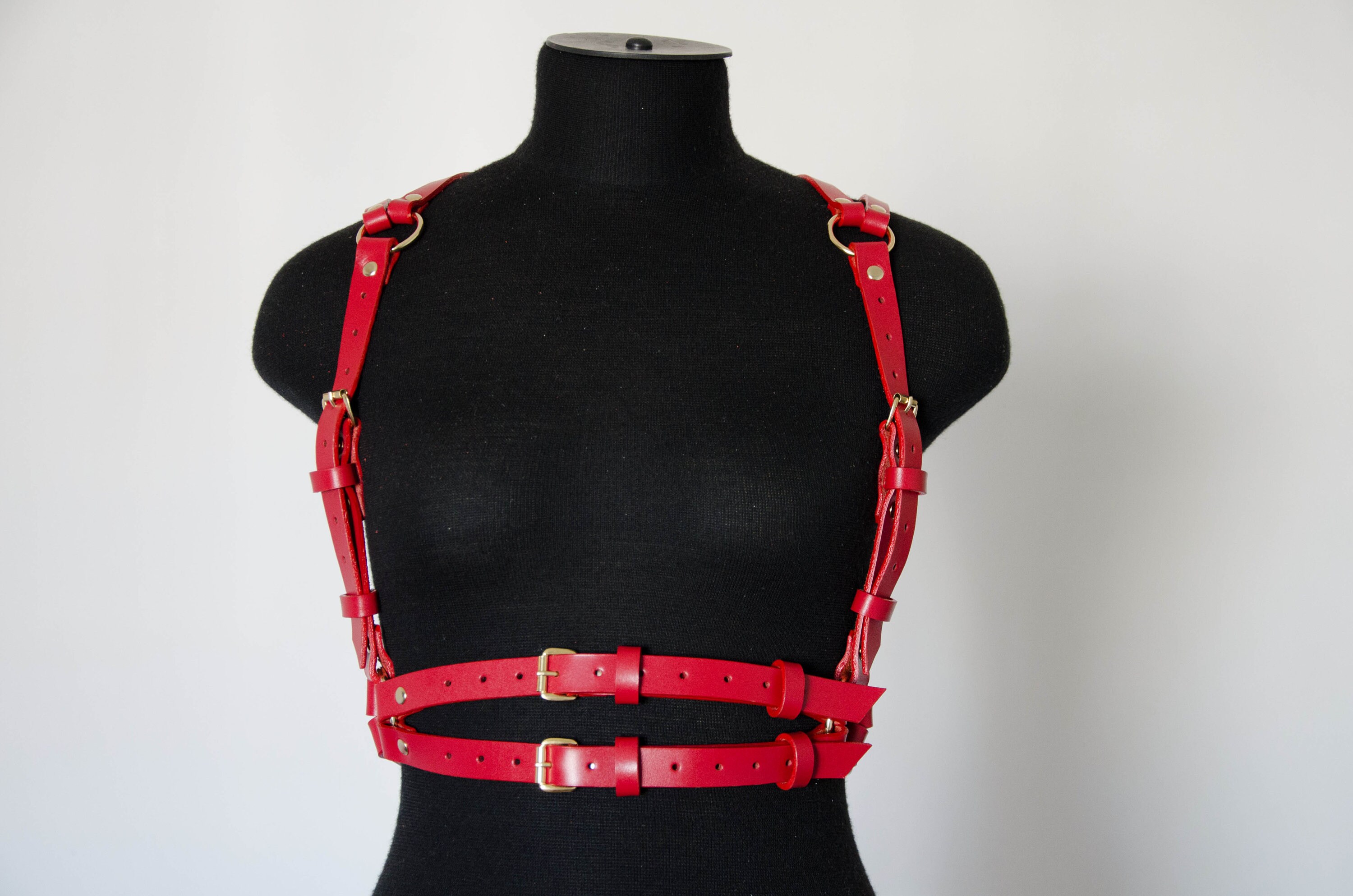 Leather harness for women leather harness leather straps Etsy