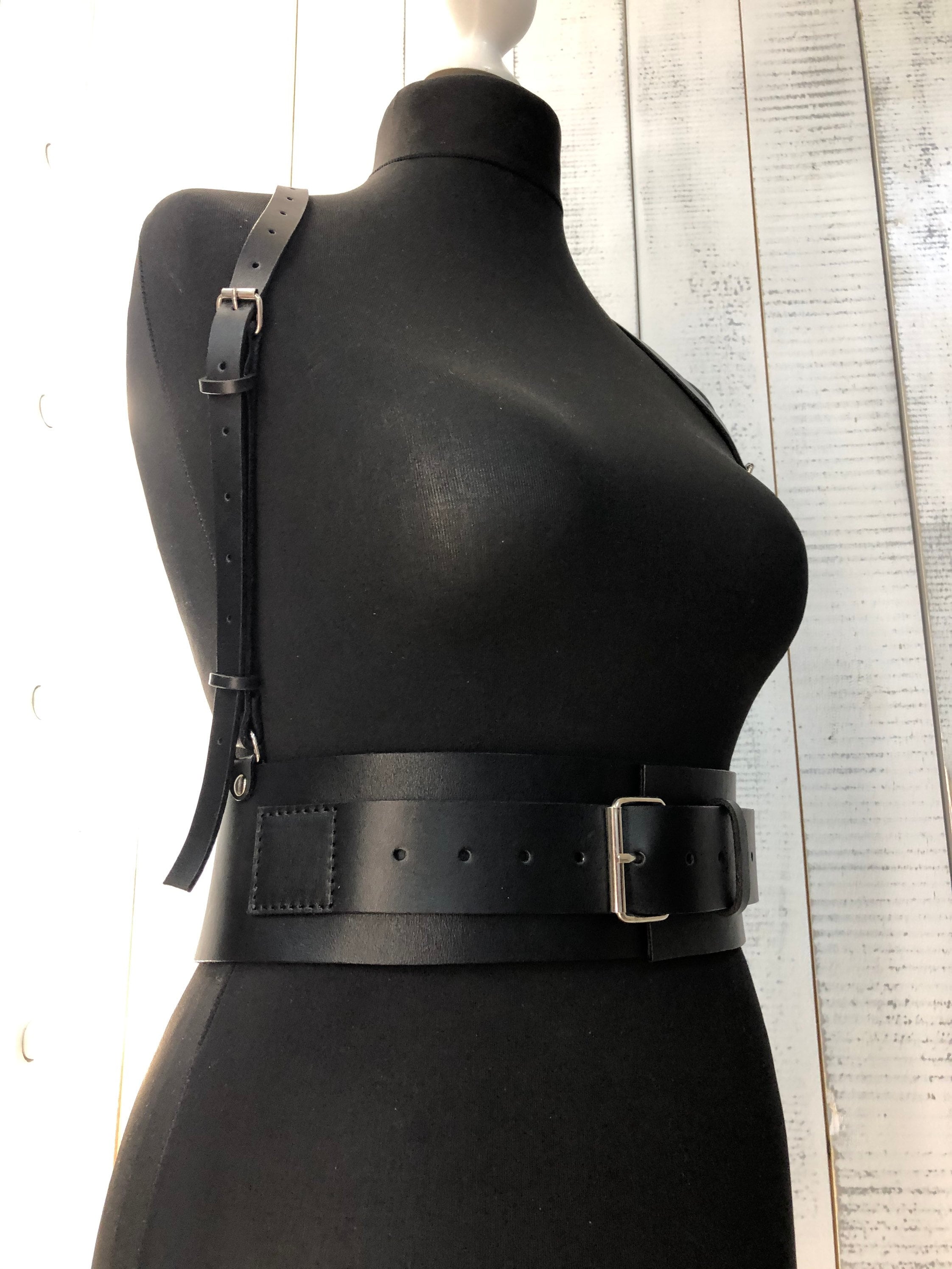Harness Leather Harness Women Leather Harness Leather Body Etsy