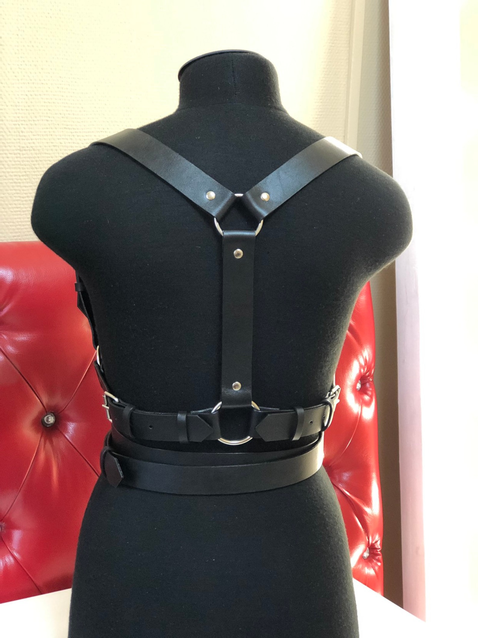 Leather harness for women leather harness leather straps Etsy
