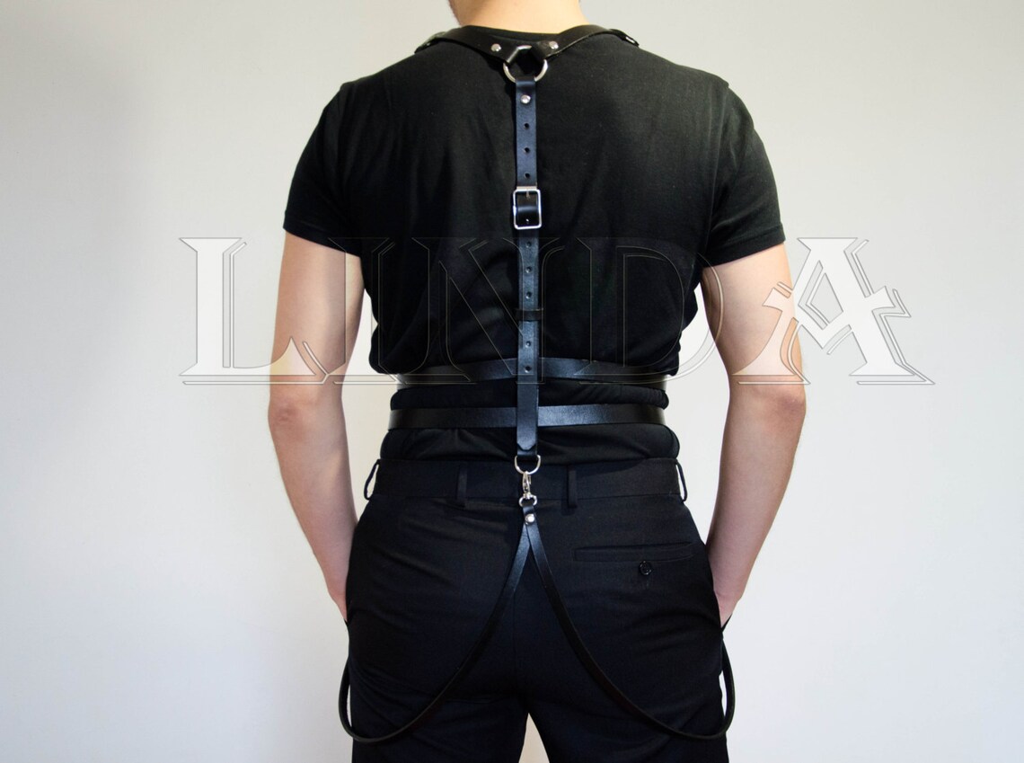 Harness leather for men mens leather harness leather Etsy