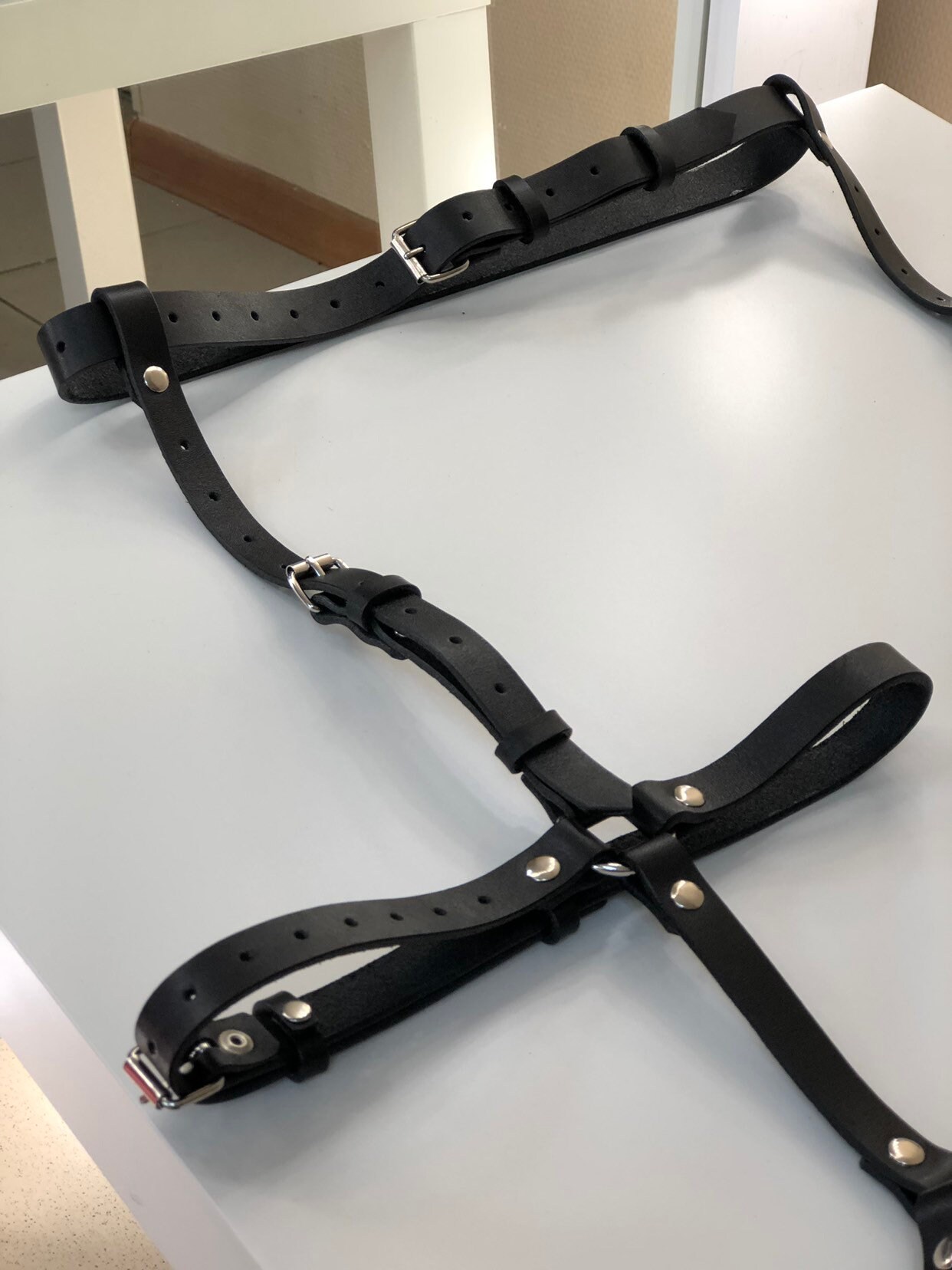 StrumpfsTrumpf Harness LederHarness Etsy