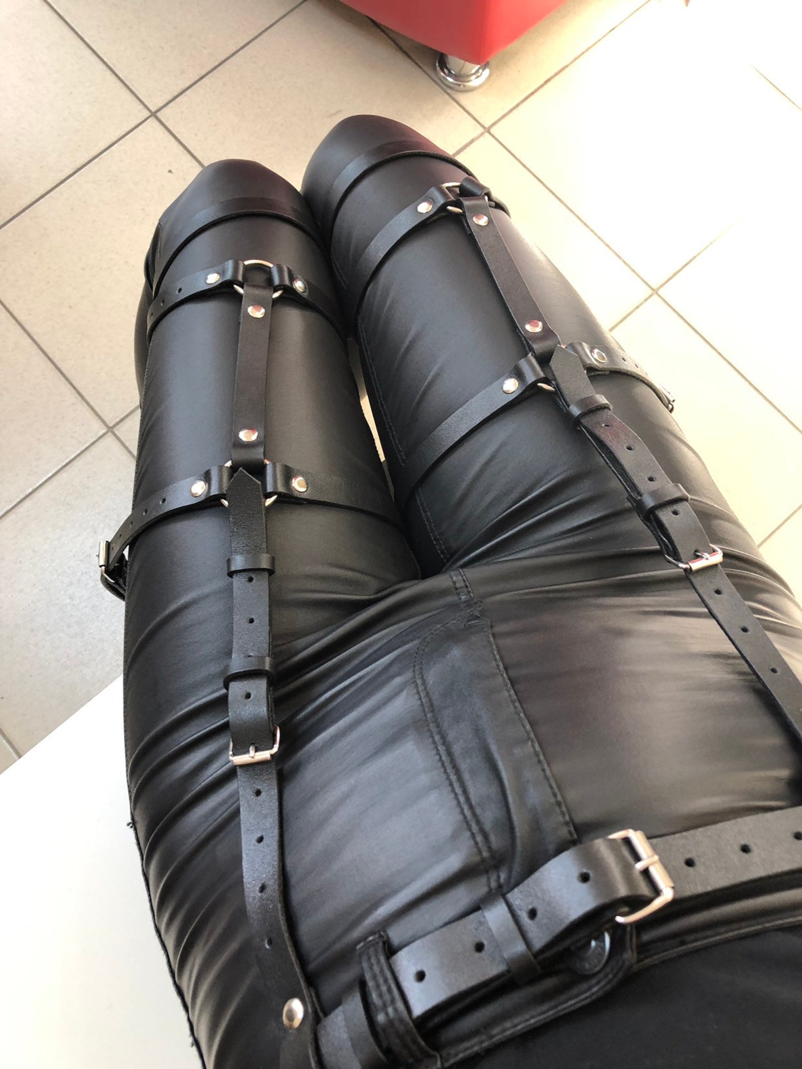 StrumpfsTrumpf Harness LederHarness Etsy