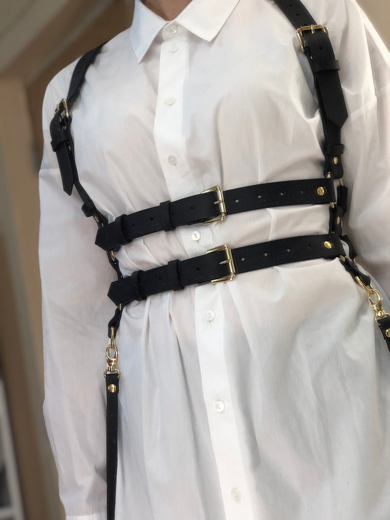 Harness Leather Harness Leather body belt harness women Etsy