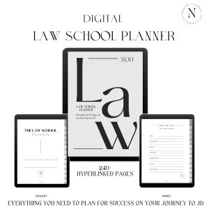 Law School Planner | Digital |  Digital Law Student Planner | Digital student planner pdf with Stickers | iPad Planner | Good Notes planner