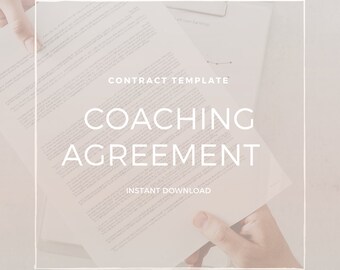 Influencer Coaching Agreement | Coaching Contract | Coaching Legal Template | Coaching Client Agreement