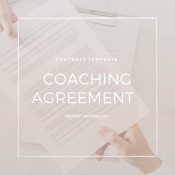 Influencer Coaching Agreement | Coaching Contract | Coaching Legal Template | Coaching Client Agreement