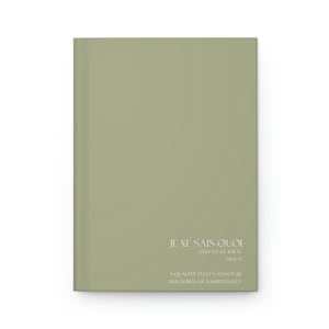 Je Ne Sais Quoi Journal Matte -Green