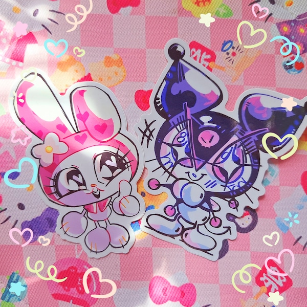 Kuromi + My Melody <3