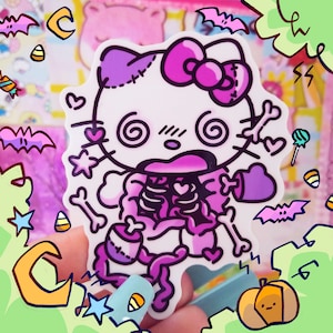 Guts Kitty Vinyl Sticker