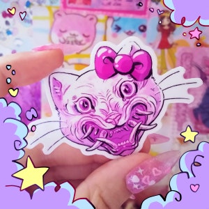 Demon Kitty Vinyl Sticker