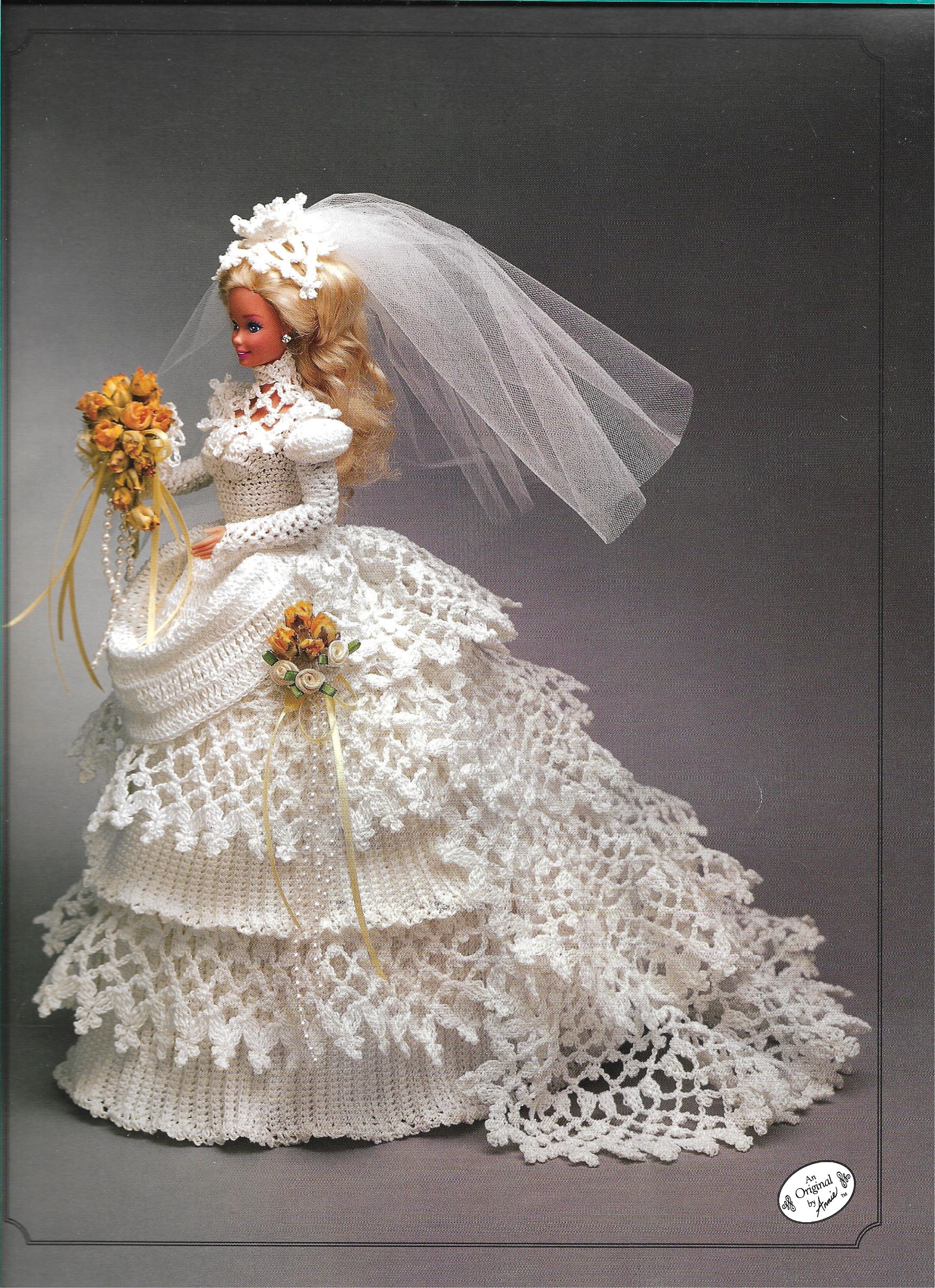 30 Crochet Wedding Dresses for a Handmade Bridal Look 28 Annie's 1993 Wedding Dress for Fashion Dolls