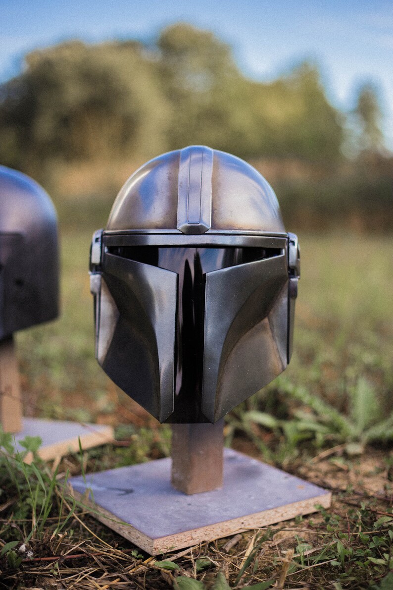 The Mandalorian Helmet PAINTED Finished Etsy