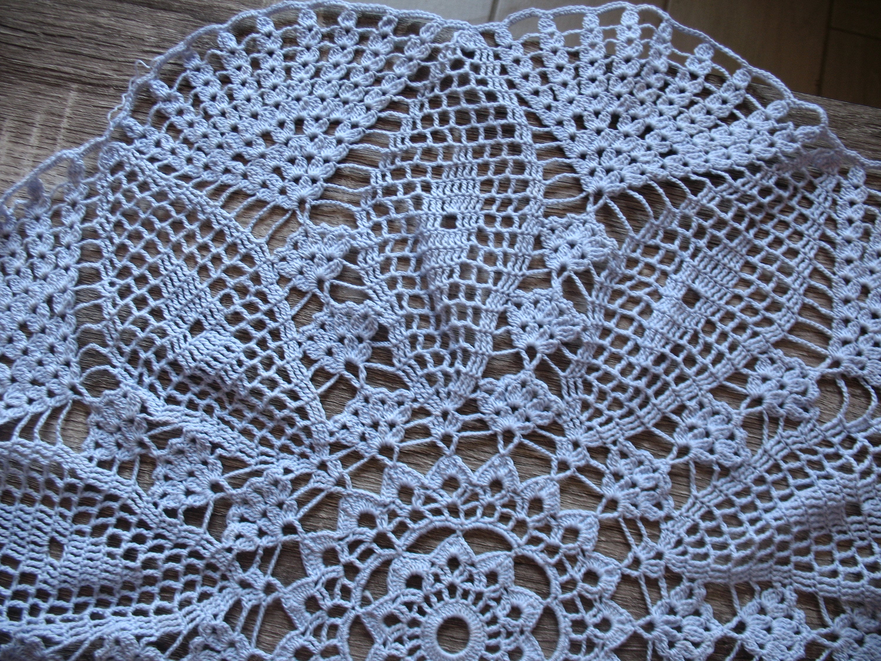 Grand Napperon Bleu Clair Diamètre 53