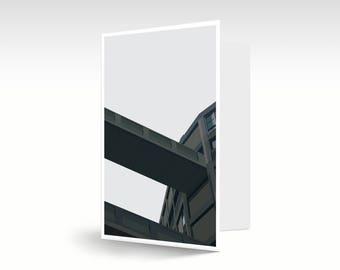 Brutalist Architecture, Greeting Card, Park Hill, Sheffield, art, Illustration, White, A6