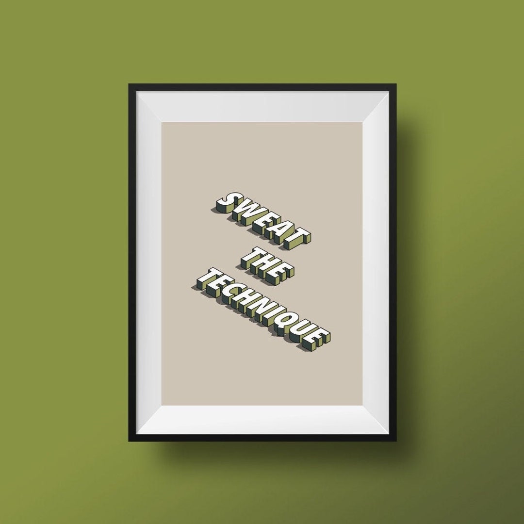 Sweat the Technique Hip Hop Lyrics Wall Art Poster Print Etsy