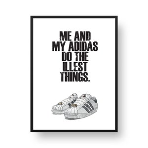 Hip Hop / Adidas / Trainer Poster 