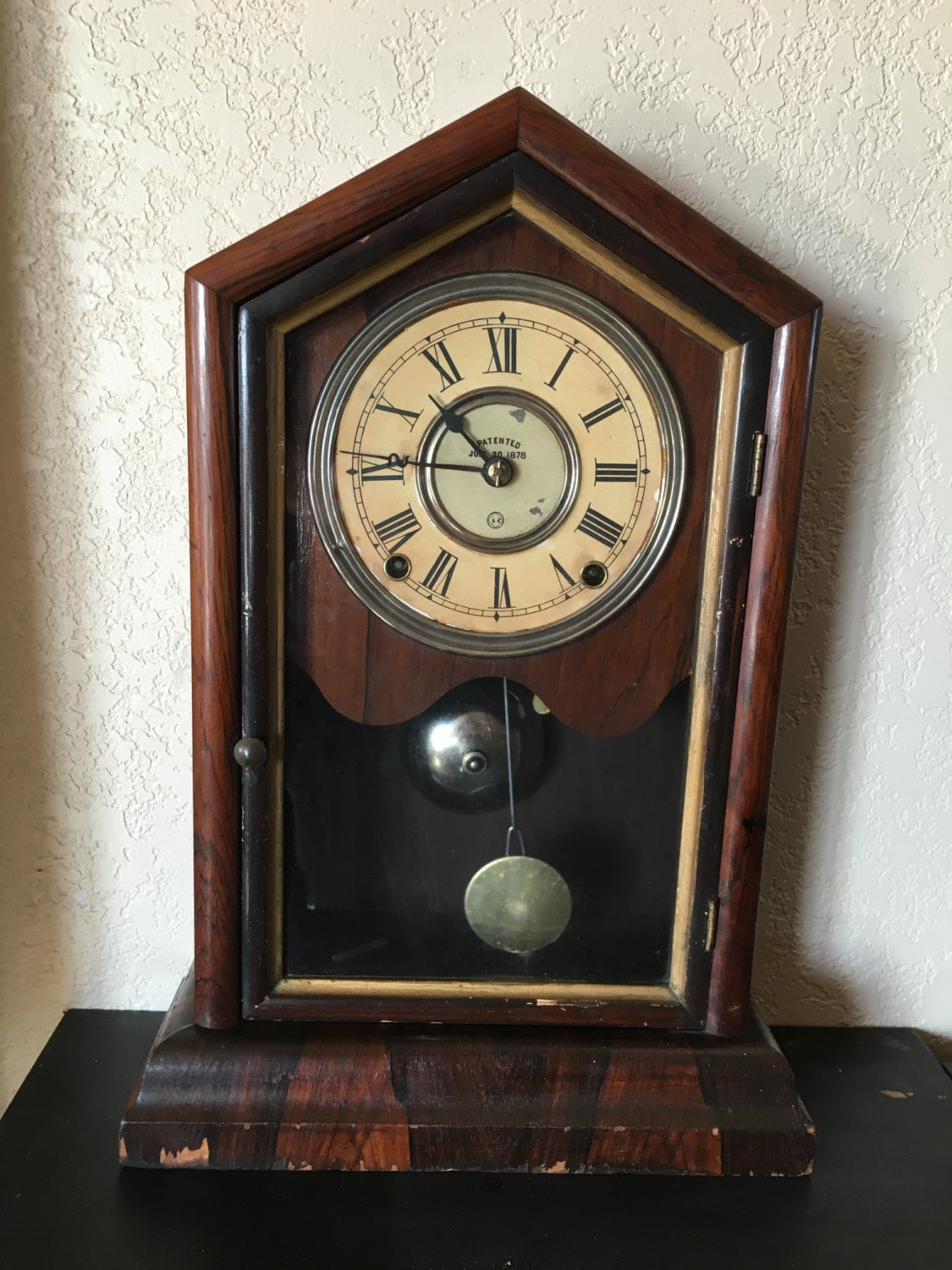 Seth Thomas Mantle Clock Etsy